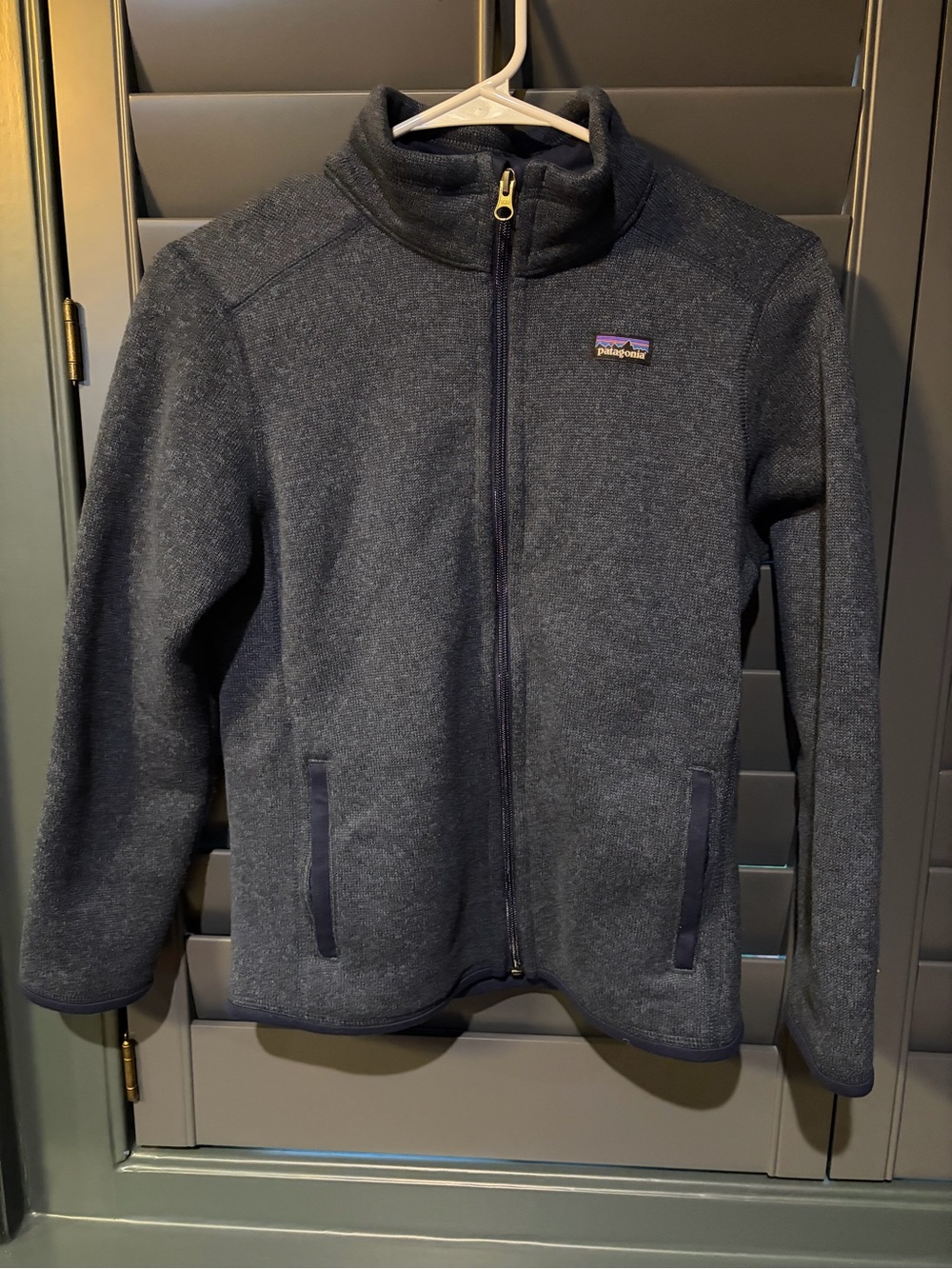 Boys Patagonia Full-Zip Jacket in Dark Navy